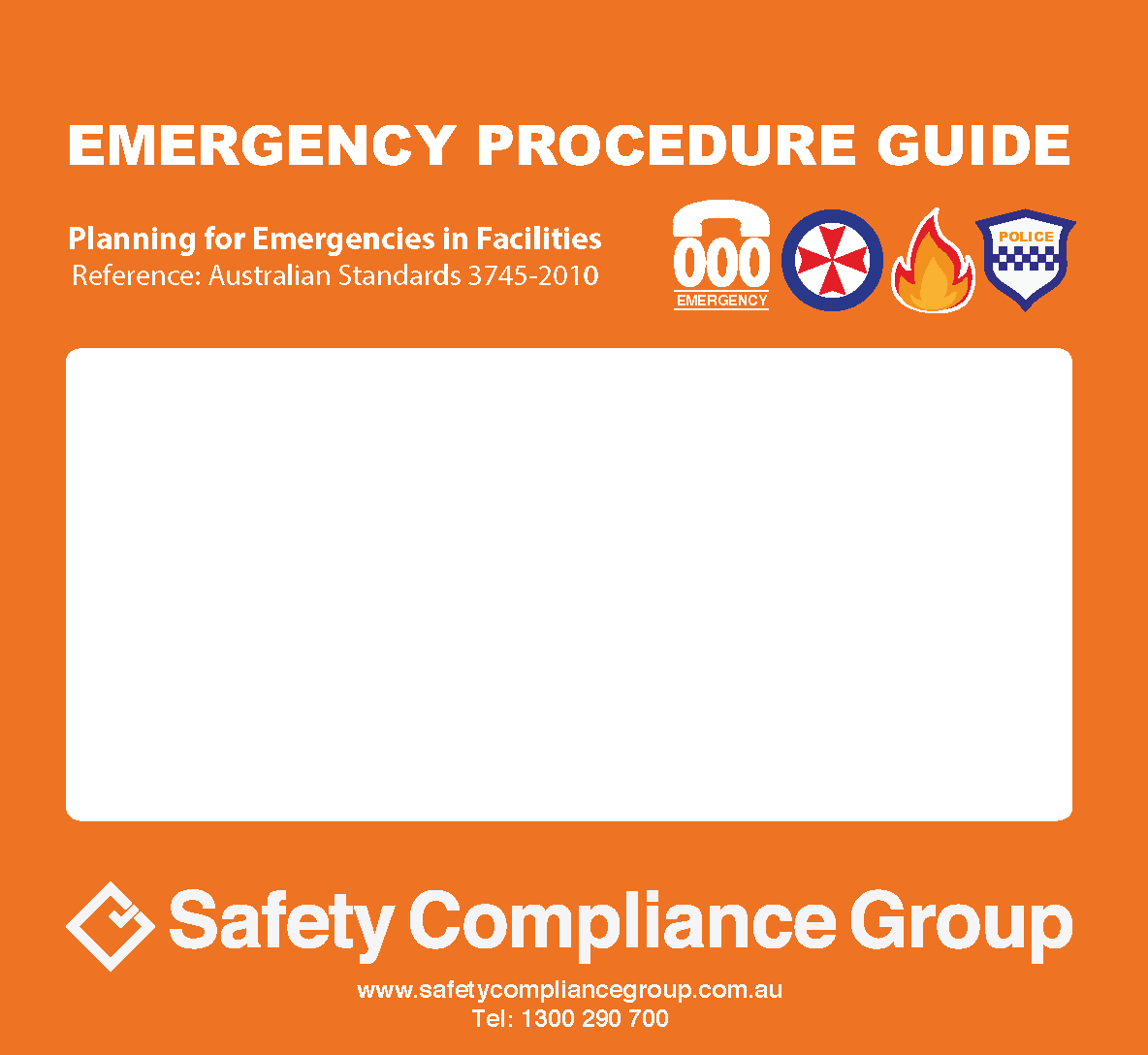 Emergency procedure flip chart