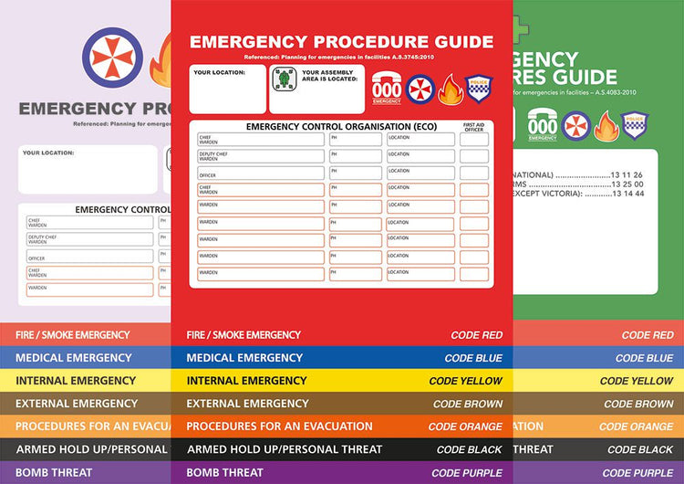 Flip Charts (Emergency Procedure Guides) – Safety Compliance Group